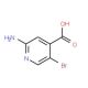 2-Amino-5-bromoisonicotinic acid (CAS 1000339-23-0) - chemical structure image