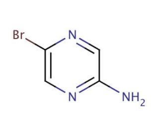 2-Amino-5-bromopyrazine (CAS 59489-71-3) - chemical structure image