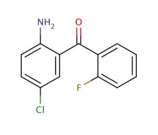 2-Amino-5-chloro-2&prime;-fluorobenzophenone (CAS 784-38-3) - chemical structure image