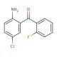 2-Amino-5-chloro-2′-fluorobenzophenone (CAS 784-38-3) - chemical structure image