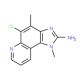2-Amino-5-chloro-3,4-dimethyl-3H-imidazo[4,5-F]quinoline (CAS 887352-40-1) - chemical structure image