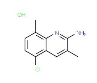 2-Amino-5-chloro-3,8-dimethylquinoline hydrochloride (CAS 1172287-68-1) - chemical structure image
