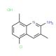 2-Amino-5-chloro-3,8-dimethylquinoline hydrochloride (CAS 1172287-68-1) - chemical structure image