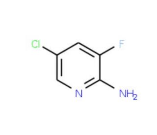 2-Amino-5-chloro-3-fluoropyridine (CAS 246847-98-3) - chemical structure image