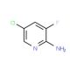 2-Amino-5-chloro-3-fluoropyridine (CAS 246847-98-3) - chemical structure image