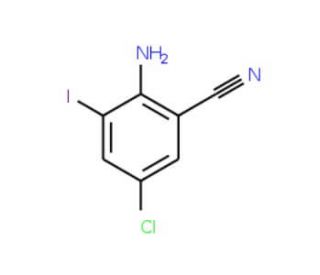 2-Amino-5-chloro-3-iodobenzonitrile - chemical structure image