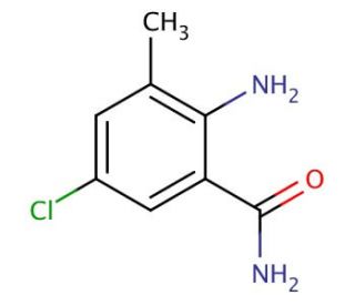2-Amino-5-chloro-3-methylbenzamide (CAS 1006619-83-5) - chemical structure image