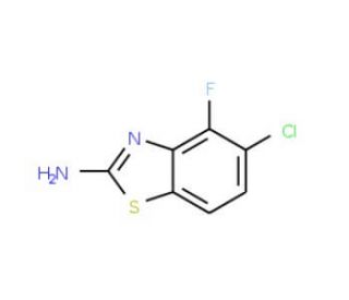 2-Amino-5-chloro-4-fluorobenzothiazole - chemical structure image