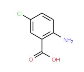 2-Amino-5-chlorobenzoic acid (CAS 635-21-2) - chemical structure image