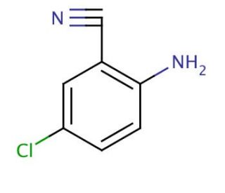 2-Amino-5-chlorobenzonitrile (CAS 5922-60-1) - chemical structure image
