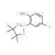 2-Amino-5-chlorophenylboronic acid, pinacol ester (CAS 1073371-77-3) - chemical structure image