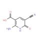 2-amino-5-cyano-6-oxo-1,6-dihydropyridine-3-carboxylic acid (CAS 138060-94-3) - chemical structure image
