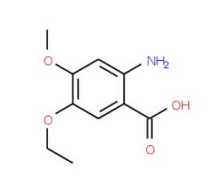 2-amino-5-ethoxy-4-methoxybenzoic acid (CAS 61948-67-2) - chemical structure image