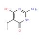 2-Amino-5-ethyl-pyrimidine-4,6-diol - chemical structure image