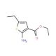 2-Amino-5-ethyl-thiophene-3-carboxylic acid ethyl ester (CAS 4507-13-5) - chemical structure image