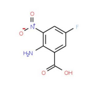 2-amino-5-fluoro-3-nitrobenzoic acid (CAS 177960-62-2) - chemical structure image