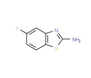 2-Amino-5-fluorobenzothiazole (CAS 20358-07-0) - chemical structure image