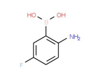 2-Amino-5-fluorophenylboronic acid (CAS 1040400-87-0) - chemical structure image
