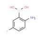2-Amino-5-fluorophenylboronic acid (CAS 1040400-87-0) - chemical structure image