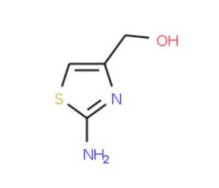 2-Amino-5-hydroxymethylthiazole (CAS 51307-43-8) - chemical structure image