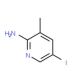 2-Amino-5-iodo-3-methylpyridine (CAS 166266-19-9) - chemical structure image