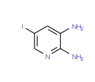 2-Amino-5-iodo-3-pyridinylamine (CAS 426463-01-6) - chemical structure image