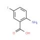 2-Amino-5-iodobenzoic acid (CAS 5326-47-6) - chemical structure image