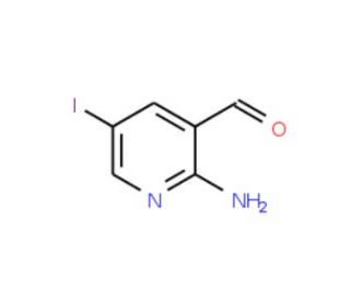 2-Amino-5-iodopyridine-3-carboxaldehyde (CAS 578007-67-7) - chemical structure image