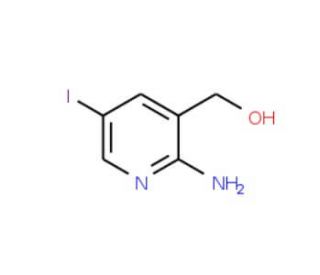 2-Amino-5-iodopyridine-3-methanol (CAS 618107-90-7) - chemical structure image