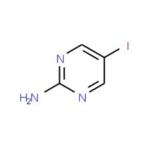 2-Amino-5-iodopyrimidine (CAS 1445-39-2) - chemical structure image