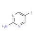 2-Amino-5-iodopyrimidine (CAS 1445-39-2) - chemical structure image