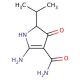 2-amino-5-isopropyl-4-oxo-4,5-dihydro-1H-pyrrole-3-carboxamide - chemical structure image