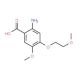 2-amino-5-methoxy-4-(2-methoxyethoxy)benzoic acid - chemical structure image