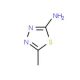 2-Amino-5-methyl-1,3,4-thiadiazole (CAS 108-33-8) - chemical structure image
