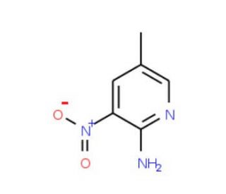 2-Amino-5-methyl-3-nitropyridine (CAS 7598-26-7) - chemical structure image