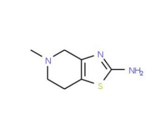 2-Amino-5-methyl-4,5,6,7-tetrahydrothiazolo[4,5-c]pyridine (CAS 784079-98-7) - chemical structure image