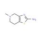 2-Amino-5-methyl-4,5,6,7-tetrahydrothiazolo[4,5-c]pyridine (CAS 784079-98-7) - chemical structure image