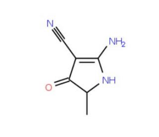 2-amino-5-methyl-4-oxo-4,5-dihydro-1H-pyrrole-3-carbonitrile - chemical structure image