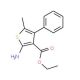 2-Amino-5-methyl-4-phenyl-thiophene-3-carboxylic acid ethyl ester (CAS 4815-37-6) - chemical structure image