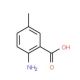 2-Amino-5-methylbenzoic Acid 的分子结构, CAS编号: 2941-78-8 2-Amino-5-methylbenzoic Acid (CAS 2941-78-8) - chemical structure image