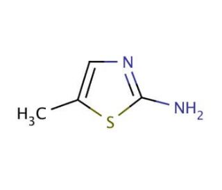 2-Amino-5-methylthiazole (CAS 7305-71-7) - chemical structure image