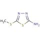2-Amino-5-(methylthio)-1,3,4-thiadiazole (CAS 5319-77-7) - chemical structure image