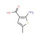 2-amino-5-methylthiophene-3-carboxylic acid (CAS 41940-47-0) - chemical structure image