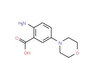 2-amino-5-morpholin-4-ylbenzoic acid (CAS 153437-52-6) - chemical structure image