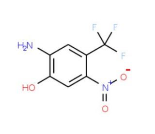 2-Amino-5-nitro-4-(trifluoromethyl)phenol (CAS 56987-02-1) - chemical structure image
