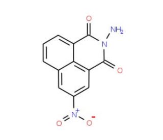 2-Amino-5-nitro-benzo[de]isoquinoline-1,3-dione (CAS 62578-85-2) - chemical structure image