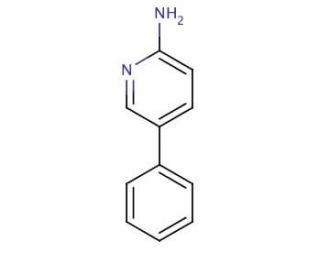 2-Amino-5-phenylpyridine (CAS 33421-40-8) - chemical structure image