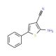 2-amino-5-phenylthiophene-3-carbonitrile - chemical structure image