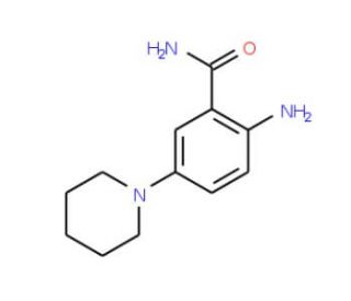 2-amino-5-piperidin-1-ylbenzamide (CAS 314768-97-3) - chemical structure image