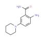 2-amino-5-piperidin-1-ylbenzamide (CAS 314768-97-3) - chemical structure image
